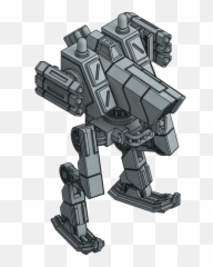 Missile Walker - Battletech Rotary Autocannon png