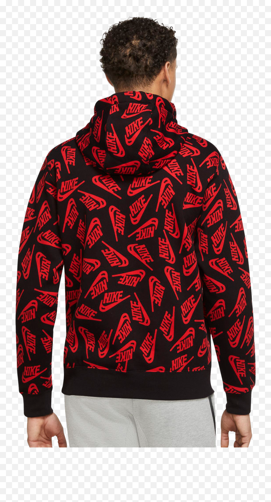 Nike Menu0027s Sportswear Essentials All Over Print Hoodie - Hooded Png,Wesc Icon Sweatshirt