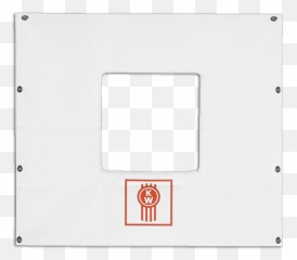 Belmor Winterfront Truck Grille Covers - White with Logo Dot png