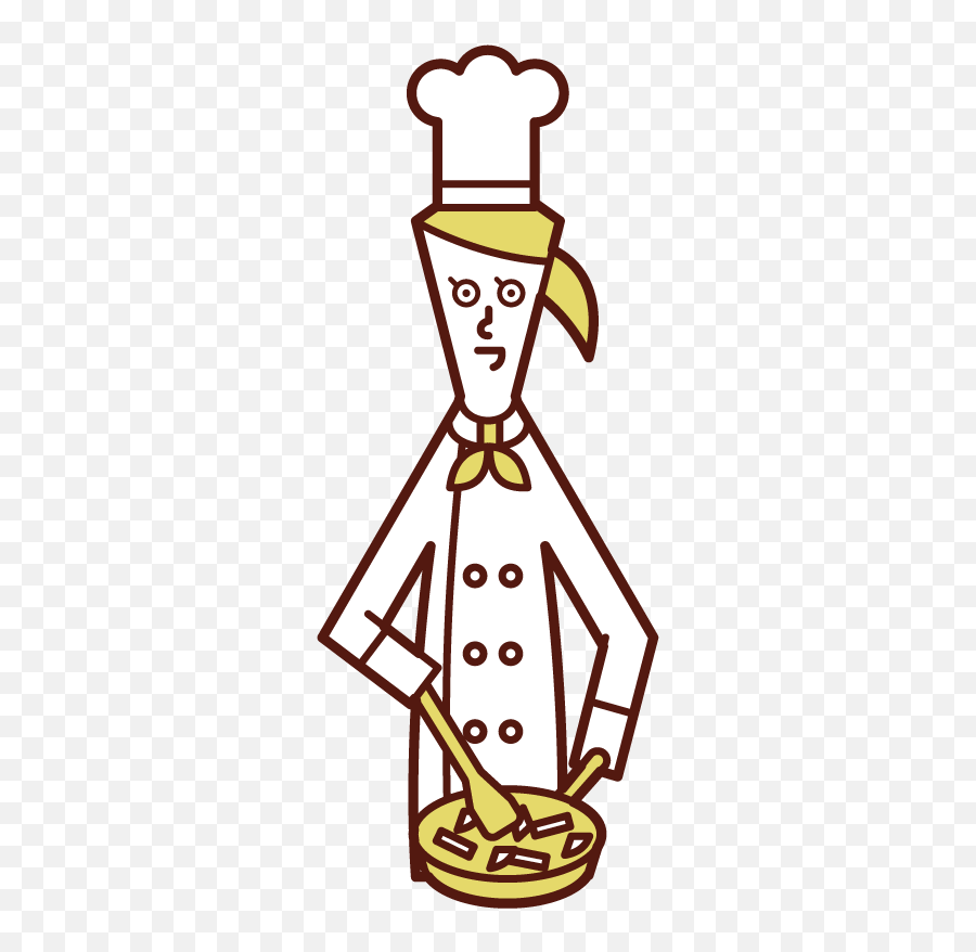 Illustration Of Chef Woman Cooking Png Icon Free