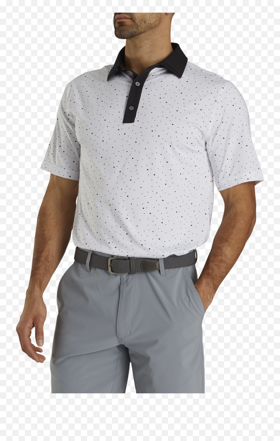 Lisle Multi Dot Print Polo - Short Sleeve Png,Footjoy Icon 12