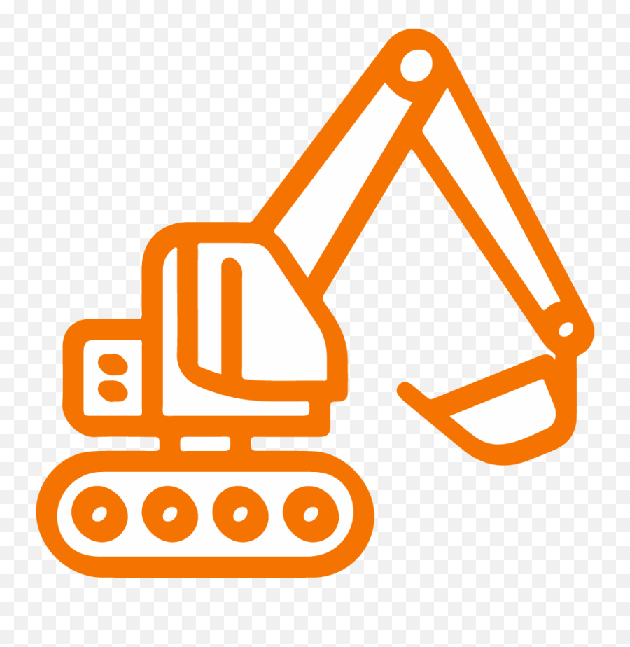 Industries - Datalogging And Specialized Assets Tracking Silhouette Mini Excavator Clipart Png,Icon For Hire Chain Reaction