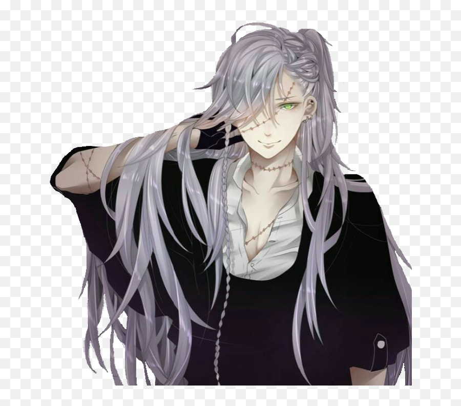 Undertaker Sticker - Male Mad Hatter Anime Transparent Anime Boy With Long Hair Png,Undertaker Png
