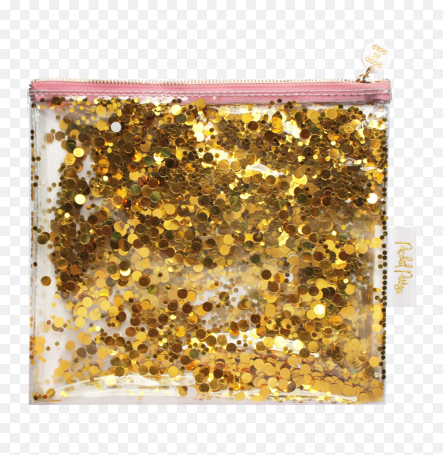 Good As Gold Everything Party Pouch - Gold Confetti Confetti Bag Gold Png,Gold Confetti Png