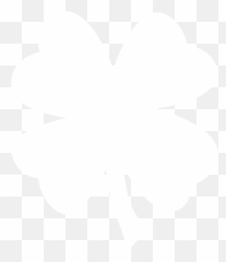 Download White Four Leaf Clover Png - Transparent 4