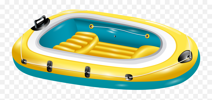 Summer Boat Transparent Clipart Png - Inflatable Boat Png,Raft Png