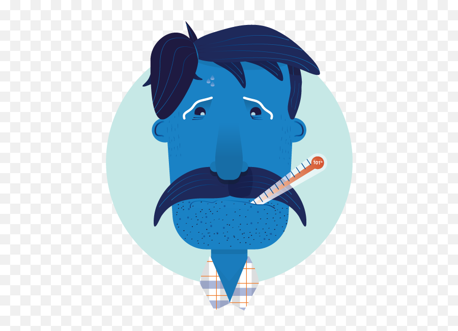 Sick Person Png - Sick Morty Plaid Thermometer Man Person Sick People Png Blue,Thermometer Transparent Background