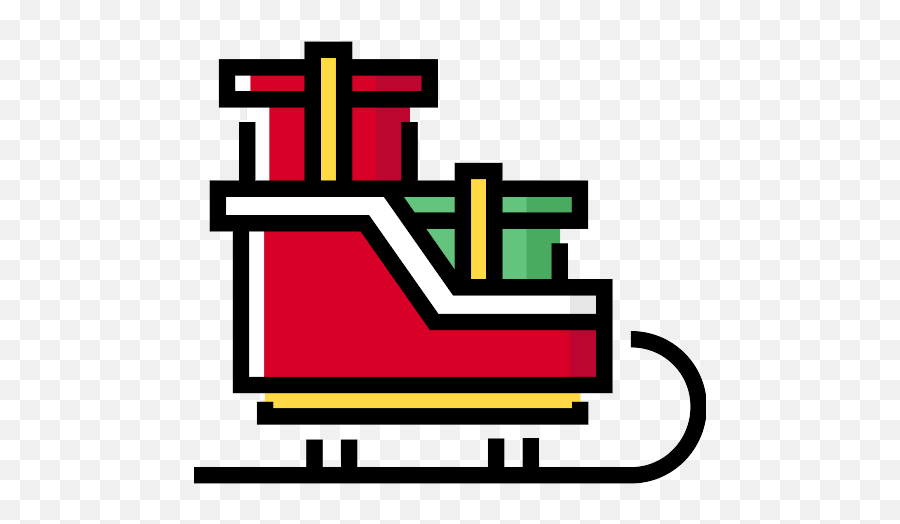 Sleigh Png Icon - Sled,Sleigh Png