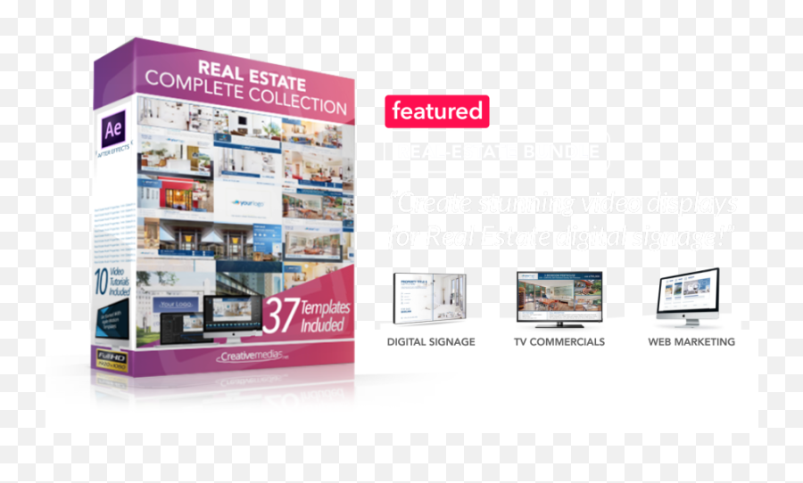 After Effects Templates Bundle - Digital Signage After Effects Template Png,After Effects Logo Png