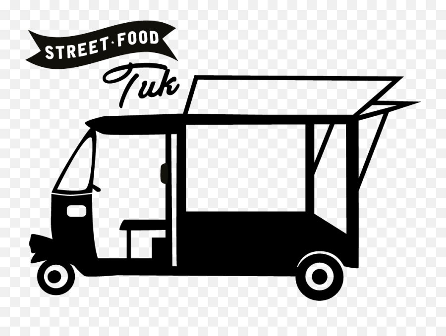 Library Of Black Food Truck Clip Art Transparent Stock Png - Food Cart Logo Png,Food Truck Png