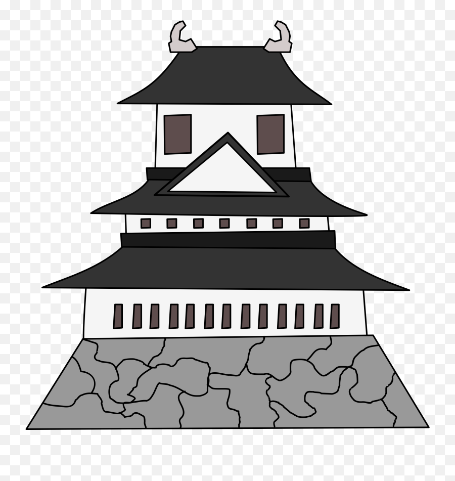 Castle Vector Outline - Japanese Castle Clipart High Japan Castle Vector Free Png,Castle Png