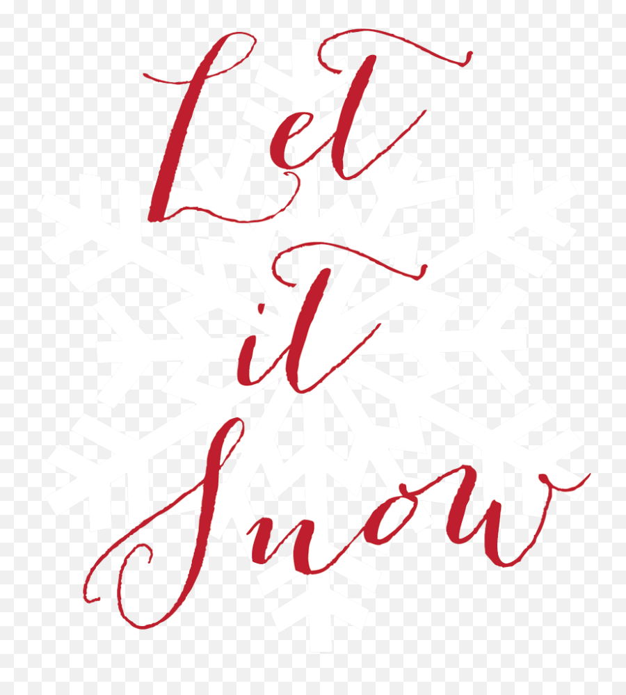 Download Hd Let It Snow - White Snowflake Clipart Floco De Neve Brasão Png,Snow Background Png
