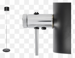 Space Saving Black Flash Light Floor Lamp With Cord Script - Toilet png