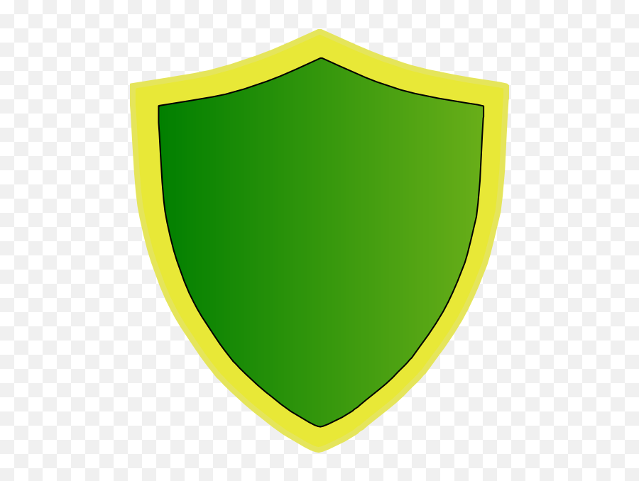 Green Shield Clip Art - Vector Clip Art Online Green And Gold Shield Png,Gold Shield Png