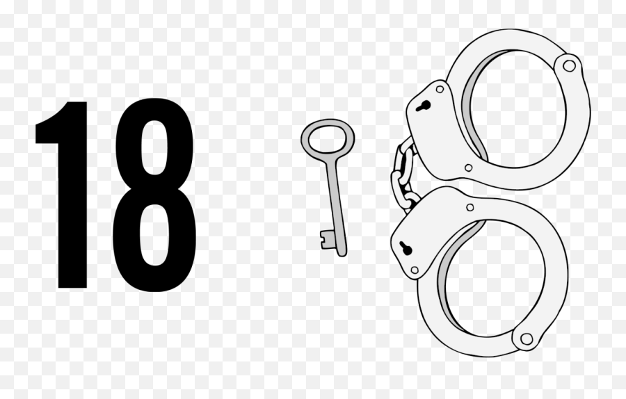 Handcuffs Vector Png - Handcuffs Clipart Peg Word Mnemonic Circle,Handcuffs Transparent Background