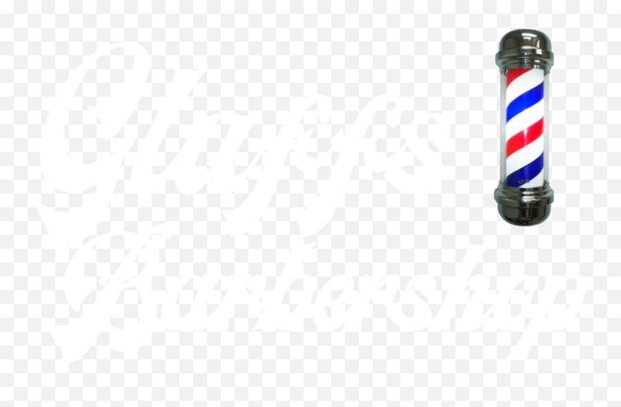 Download Hd Gluffs Barber Shop Logo 1 - Barberu0027s Pole Calligraphy Png,Barber Pole Png