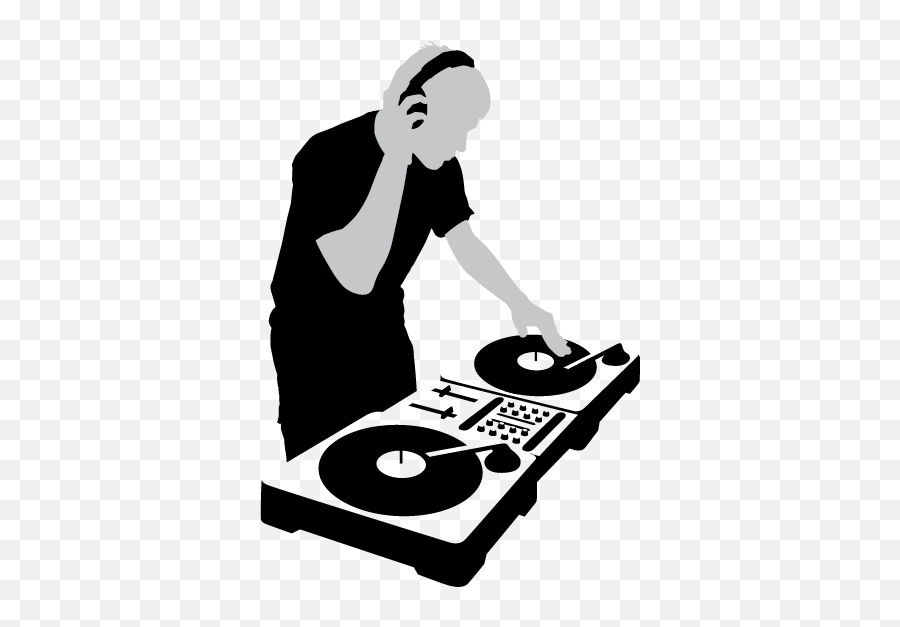 Disc Jockey Png - Silhouette Dj Turntable,Record Player Png