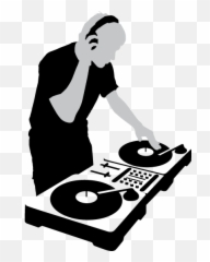 Disc Jockey Png - Silhouette Dj Turntable
