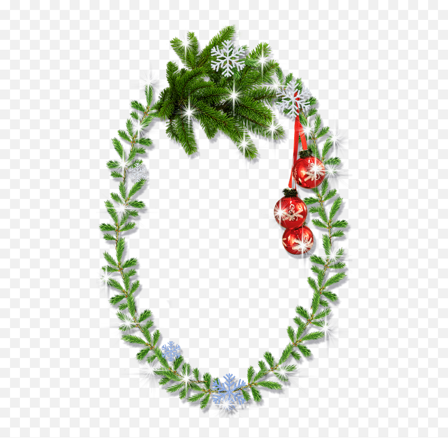 Download Hd Christmas Holly Borders And Frames Png - Oval Christmas Frame Png,Christmas Frames Png