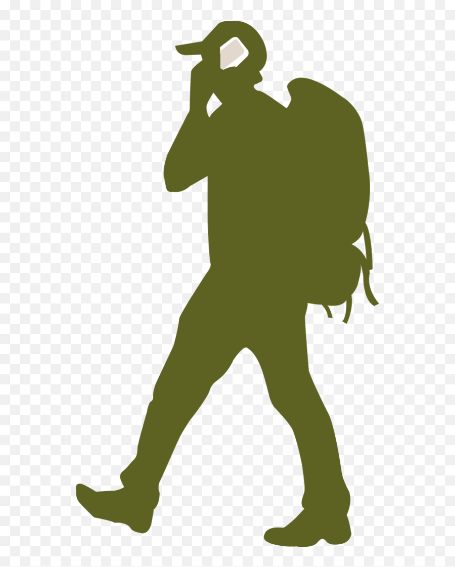Backpacking Silhouette Clip Art - Person Walking Clipart Png Backpacker Silhouette,People Walking Silhouette Png