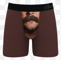 Mustache Rides Print Ball Hammock Boxers - Underpants png