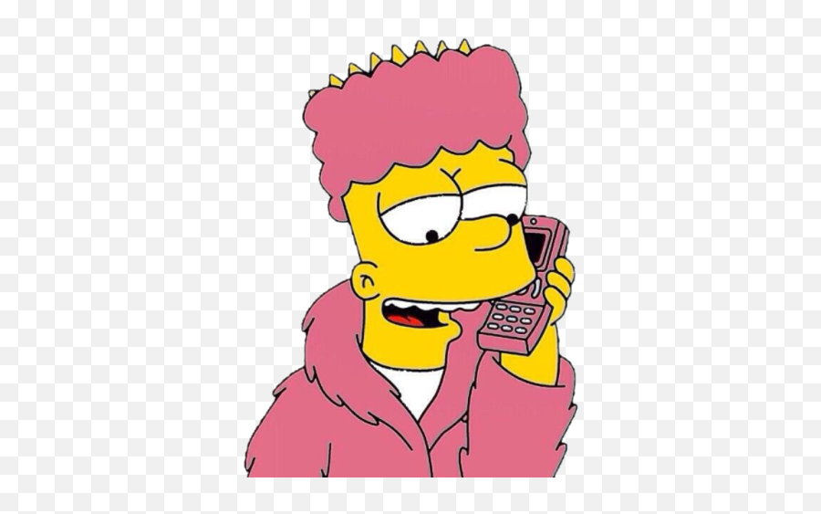 The Simpsons Png Free Download Arts - Bart Simpson On The Phone,The Simpsons Png