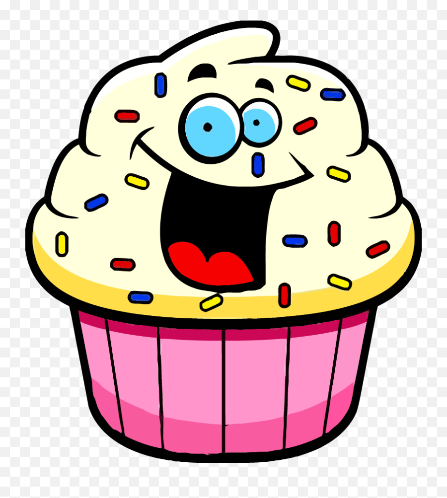 Cartoon Cupcake Clipart - Clip Art Cartoon Cup Cake Png,Cupcake Clipart Png