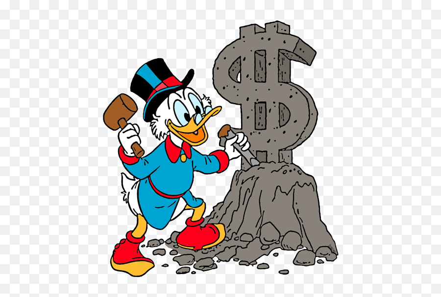 Ducktales Clip Art Disney Galore - Scrooge Mcduck Dollar Sign Png,Scrooge Mcduck Png