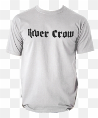 Men T - Shirt River Crow Logo White Png,Crow Logo