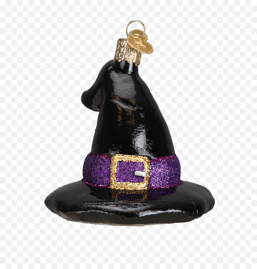 Witchu0027s Hat - Glitter Witch Ornament Png,Witch Hat Transparent