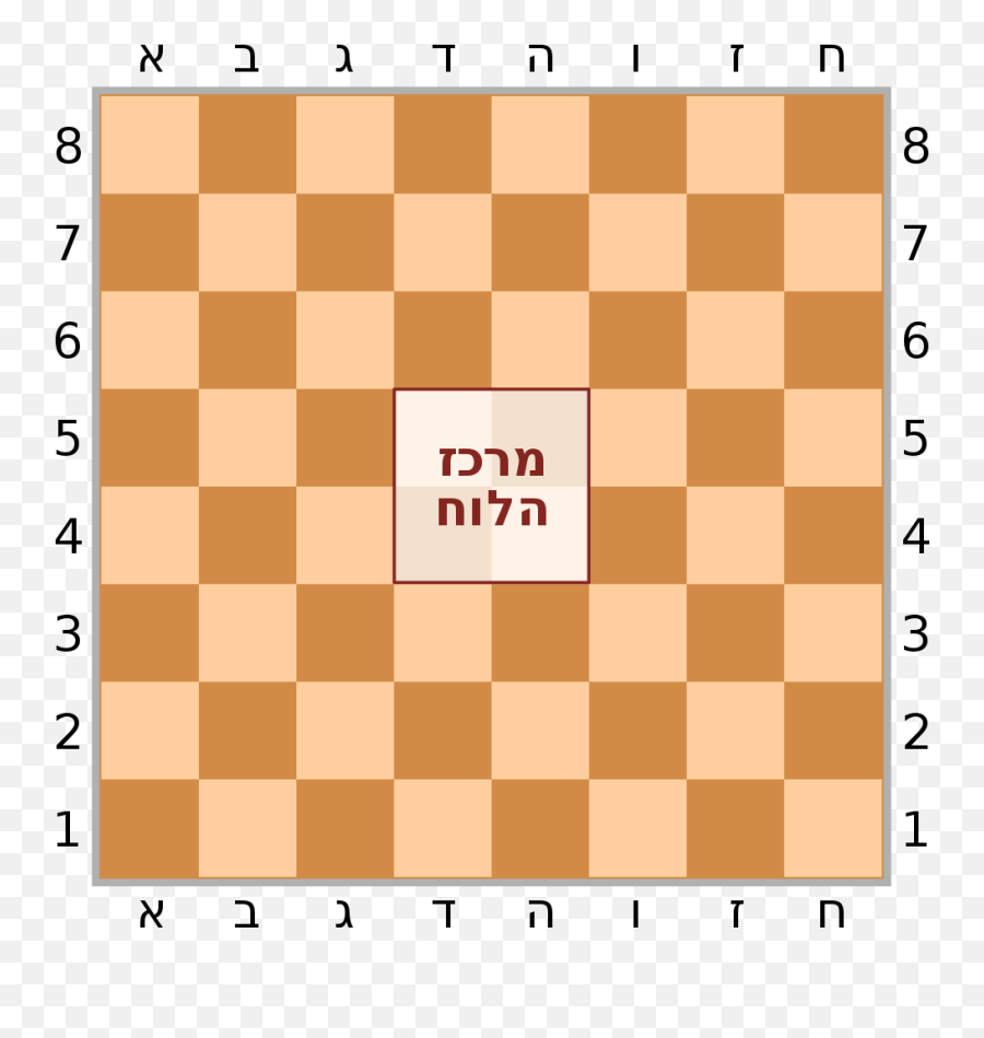 Filechess Board He Centersvg - Wikimedia Commons Chess Board Png,Chess Board Png