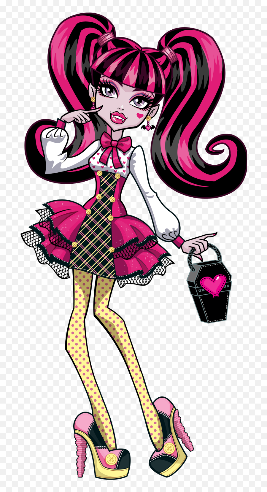 Download Monster High Draculaura Artwork Hd Png - Monster High Cartoon Draculaura,Bratz Png