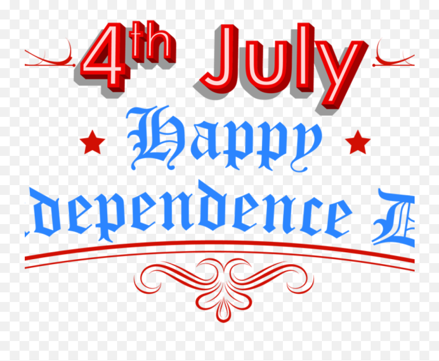 4th Of July Clipart Png - Old English,July Png
