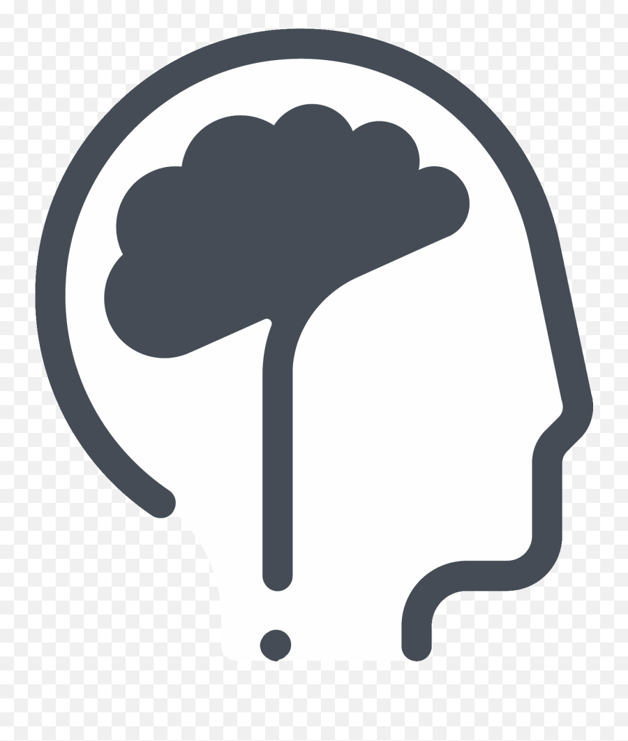 Download Head With Brain Icon - Headwith Brain Png,Brain Icon Png