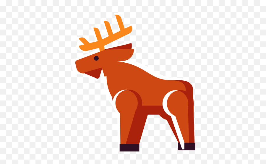 Flat Icon Deer - Ciervo De Icono Plano Png,Deer Transparent