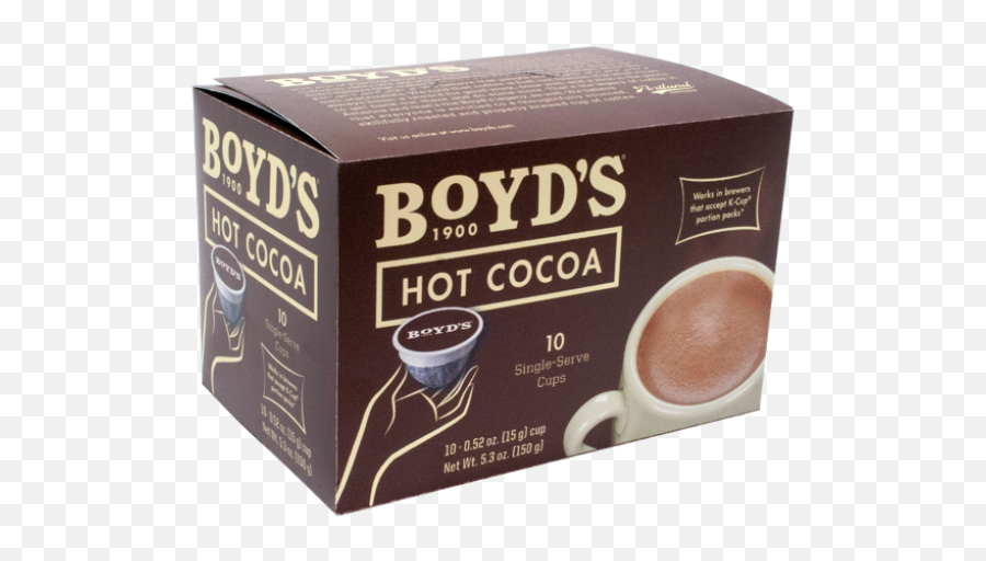 Boydu0027s Hot Cocoa Single Cup - Cocoa Compostable Hot Chocolate K Cups Png,Hot Cocoa Png