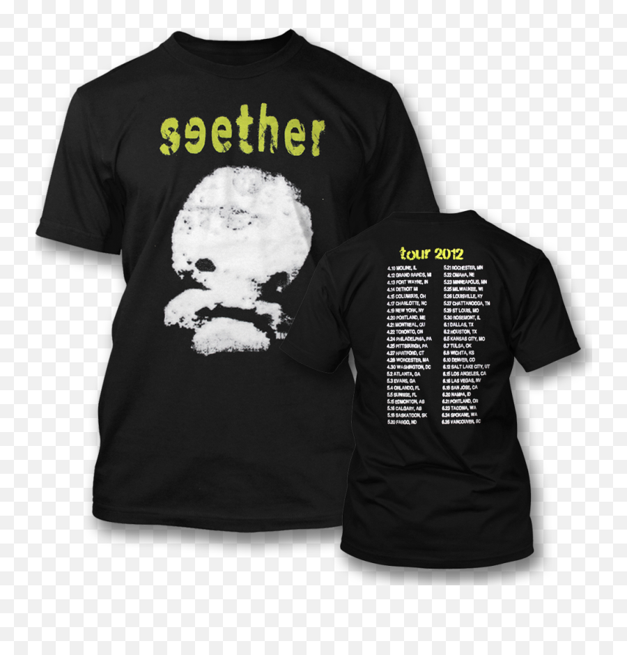 Official Seether Mushroom Cloud Tour T - Shirt Discount Seether Active Shirt Png,Mushroom Cloud Transparent