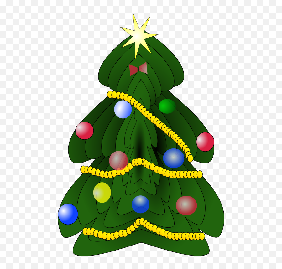 Christmas Tree Clipart - Free Holiday Graphics Free Christmas Tree Clipart Png,Christmas Tree Clipart Transparent Background