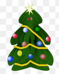 Christmas Tree Clipart - Free Holiday Graphics png