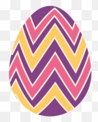 Easter Egg Pattern Zigzag Stripe - Png