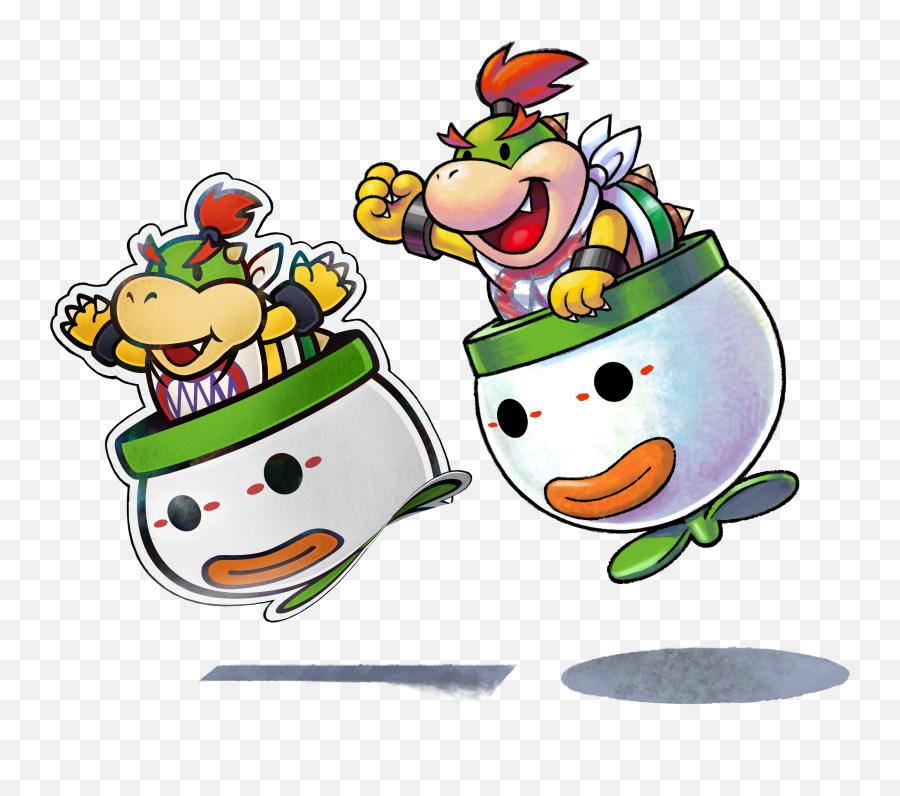 Download Bowser - Jr Mario Y Luigi Paper Jam Bowser Full Paper Mario Paper Bowser Jr Png,Bowser Jr Png