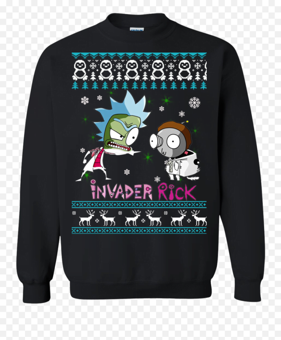 Rick And Morty Invader Zim Sweater - Justin Bieber Ugly Christmas Sweater Png,Invader Zim Png