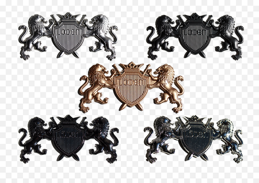 Lion Coat Of Arms Badge Emblem Various Sizescolors - 2 Lions Logo Png,Genesis Car Logo