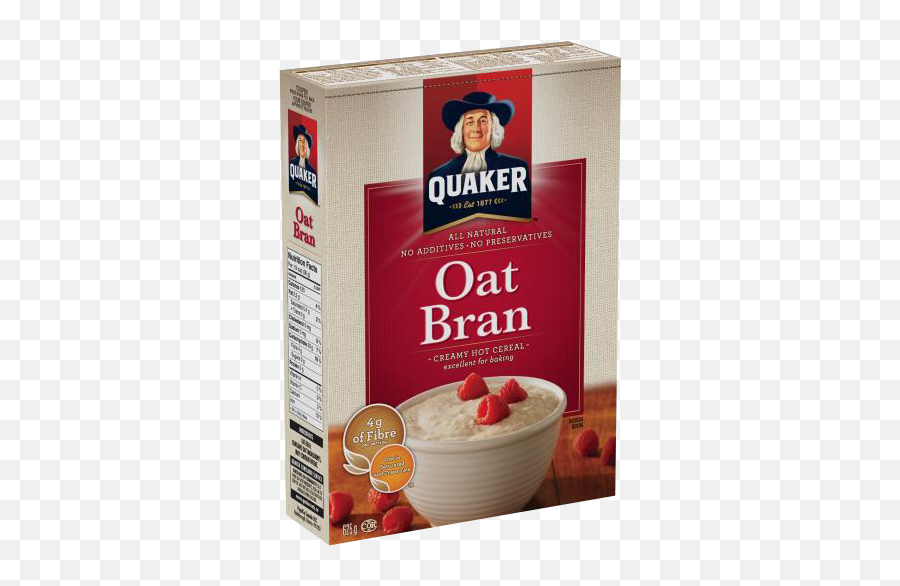 Quaker Oat Bran Cereal - Oat Bran Cereal Quaker Png,Quakers Oats Logo