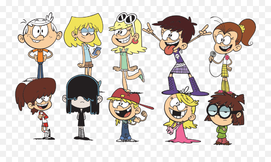 Lincoln And His Nine Sisters Loud House Characters Transparent Background Png Loud Png Free Transparent Png Images Pngaaa Com - loud house roblox