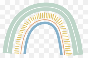 Rainbow Organic Element Vector - Png Free
