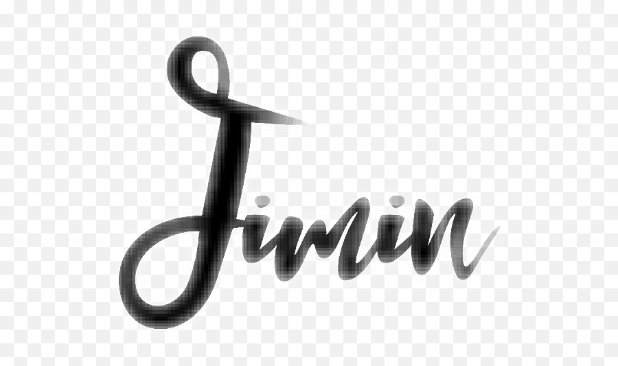 Download Jimin Bts Name Kpop Words - Park Jimin Name Png Bts Jimin Name Art,Bts Jimin Transparent