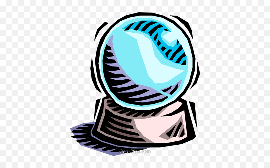 Crystal Ball Royalty Free Vector Clip Art Illustration - Crystal Ball Clipart Png,Crystal Ball Transparent Background