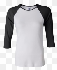 Baseball T - Black Tee png