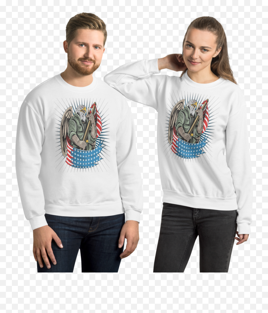 American Eagle Shirt New Usa Flag Bearing Sweatshirt 2020 Fashion Trends What Devotion - Coolest Online Fashion Trends Sweater Png,American Flag Eagle Png